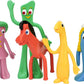 NJ Croce Gumby & Friends Bendable Action Figure Boxed Set Gumby, Pokey, Minga, Goo & Prickle Flexible and Poseable Classic Full Size Toy Set