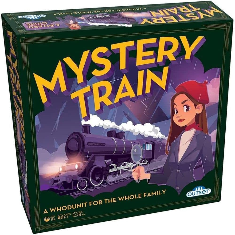 Mystery Train - A Game of Whodunit for the Whole Family - for 2 to 6 Players Ages 10 and up by Outset Media
