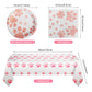 Dog Birthday Decorations, Puppy Party Supplies, 20 Plates and 20 Napkin and 1 tablecloth , Puppy Theme Birthday Party Decoration for Girl