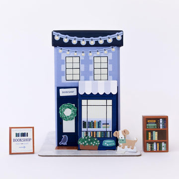 Make It Cute Tiny Bookshop Craft Kit for Kids - Miniature Bookshop Building Kit for Creative Kids