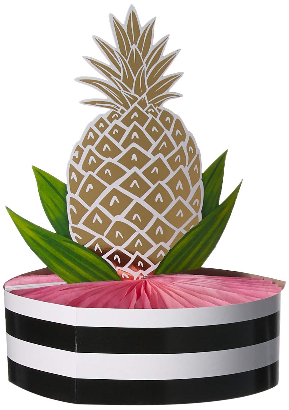 Creative Converting Pineapple Wedding Party Honeycomb Centerpiece, Multicolor
