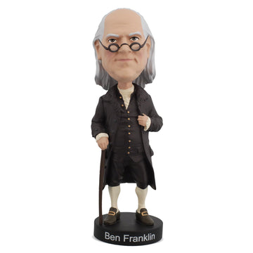 Royal Bobbles Benjamin Franklin - Founding Fathers Collection - 8 Inches Tall - Collectible Bobblehead Statue