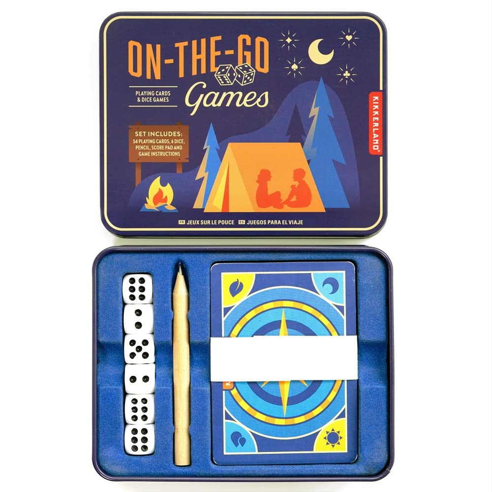 Kikkerland On-The-Go Games Tin Kit
