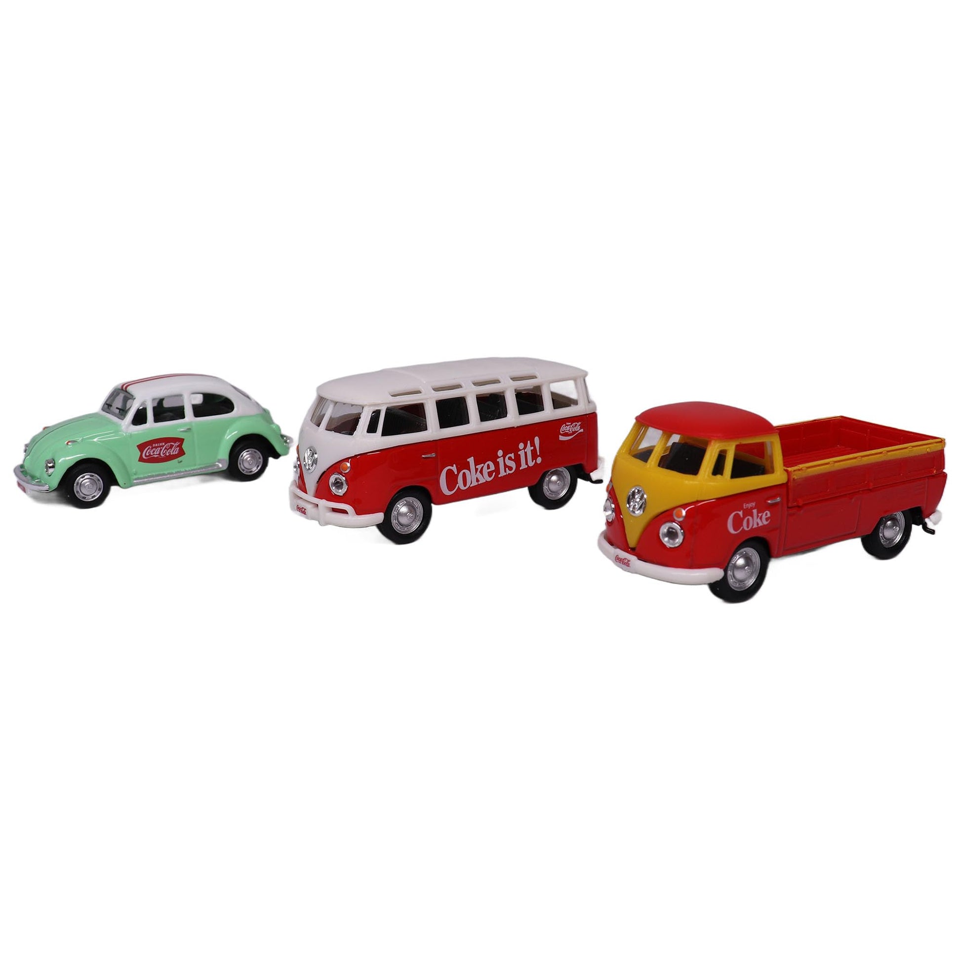 Motorcity Classics 458385 Volkswagen Coca Cola 3 Piece Gift Set 1 72 Diecast Car Models