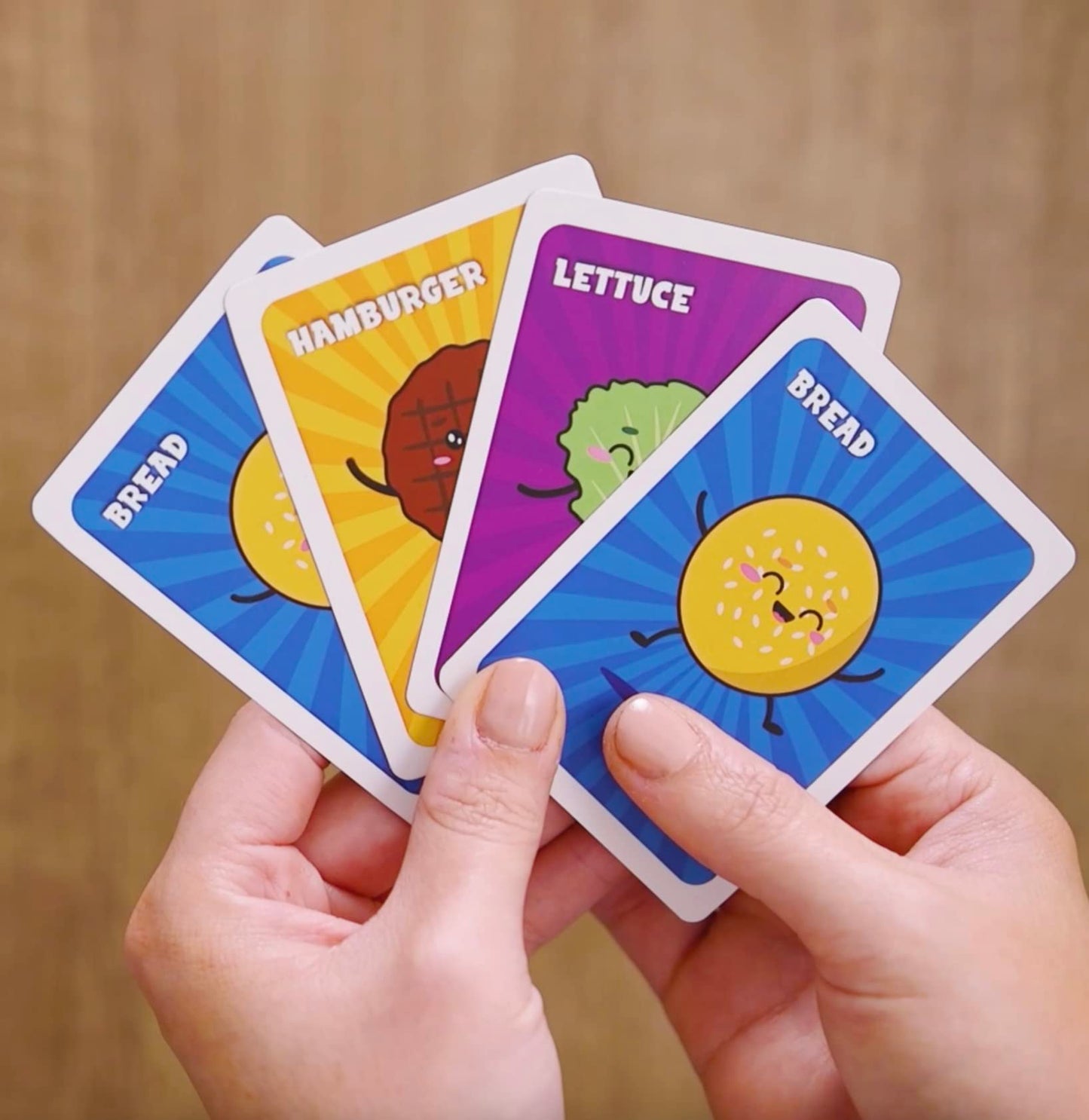 Slapburger Card Game - Fast-Paced Kids and Family Games for Ages 4 and Up - Fun Card Game for Birthdays, Classroom, Camping, Game Night & Friends