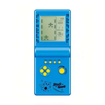CZT Nostalgic Cube Game Console Big Screen Built-in Retro 999 in 4 Block Game Indoor/Outdoor Handheld Console Portable Electronic Brick Games