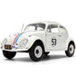 Jada Herbie The Love Bug Volkswagen Beetle Hollywood Rides 1:24 Die-Cast Vehicle with Tire Rack Toys