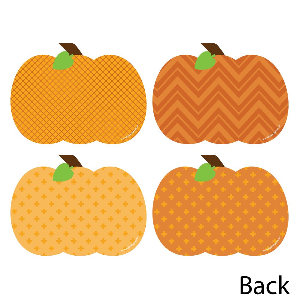 Big Dot of Happiness Pumpkin Patch - Pumpkin Decorations - Fall Decorations - Thanksgiving Decorations - Pumpkin Cutouts - Halloween Decorations