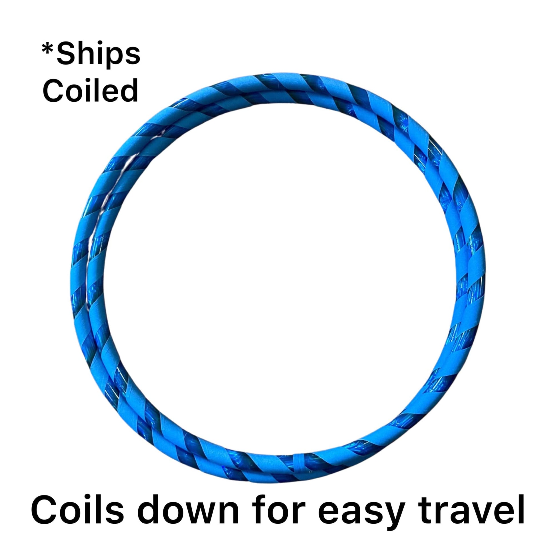 SpinMajik Kids Hula Hoop | Lighter Weight Yet Sturdy | UV Blue, Medium (32")
