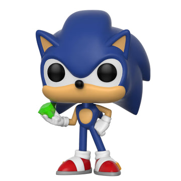 Funko Pop! Games: Sonic The Hedgehog - Sonic with Emerald - Collectable Vinyl Figure - Gift Idea - Official Merchandise - Toys for Kids & Adults