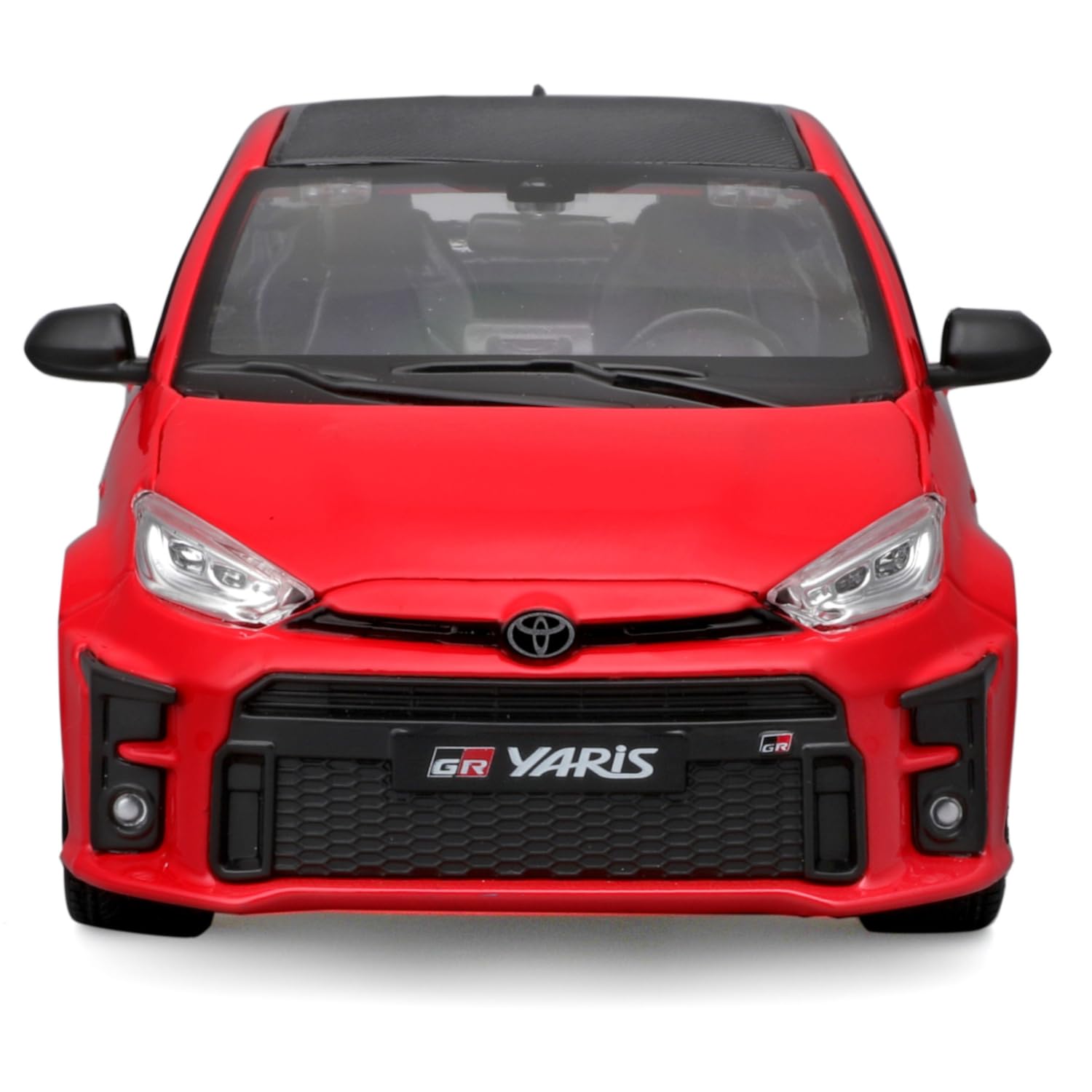 Maisto 2021 Toyota GR Yaris Red with Carbon Top Special Edition Series 1/24 Diecast Model Car