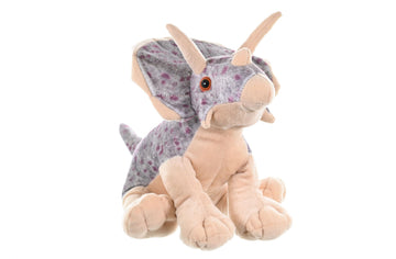 Wild Republic Triceratops Plush, Dinosaur Stuffed Animal, Plush Toy, Gifts For Kids, Cuddlekins 12", Multicolor, Model:10960