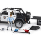 Bruder 02526 Jeep Rubicon Police car with Light skin Policeman, Jeep W/ Light Skin Policeman