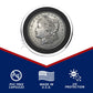 OnFireGuy Red Cap Tube & 20-Pack 38mm Black Ring Coin Holders for Silver Dollars | Protective Coin Cases for 1oz Silver Morgan Peace Eisenhower