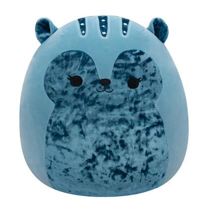 Squishmallows Original 14in Brunhilda The Blue Tonal Squirrel with Velvet Accents - Official Jazwares Plush (Large)