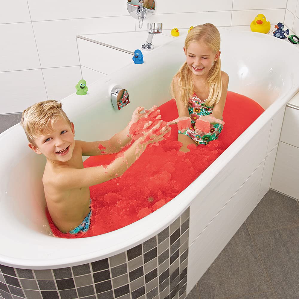 Paw Patrol Gelli Baff with Free Bath Sticker, 1 Bath or 6 Play Uses from Zimpli Kids, Turns Water into Thick, Colourful Red goo, Birthday Gifts
