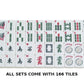 NEW! - American Mahjong Set - 166 White Tiles (All-in-One Rack/Pushers), Silver Aluminum Case - Large Classic Mah Jongg Game Set