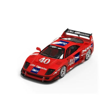 HTLNUZD 1/64 F40 Alloy Diecast Mini Sports Car Model for Ferrari F40#40 & #27 Racing Car Collectible, Ideal Custom Gift Collectors (red)