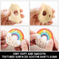 AmazingM Rainbow Donut Sensory Chew Teether for Boys and Girls,Food Grade Silicone Safety Chewy Teething Toy for Kids with Autism, ADHD,Oral