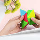 AMAZA Pyramid Speed Cube QiYi Toys 2X2 Speed Cube Stickless Triangle Magic Cube Puzzle Toy Colorful