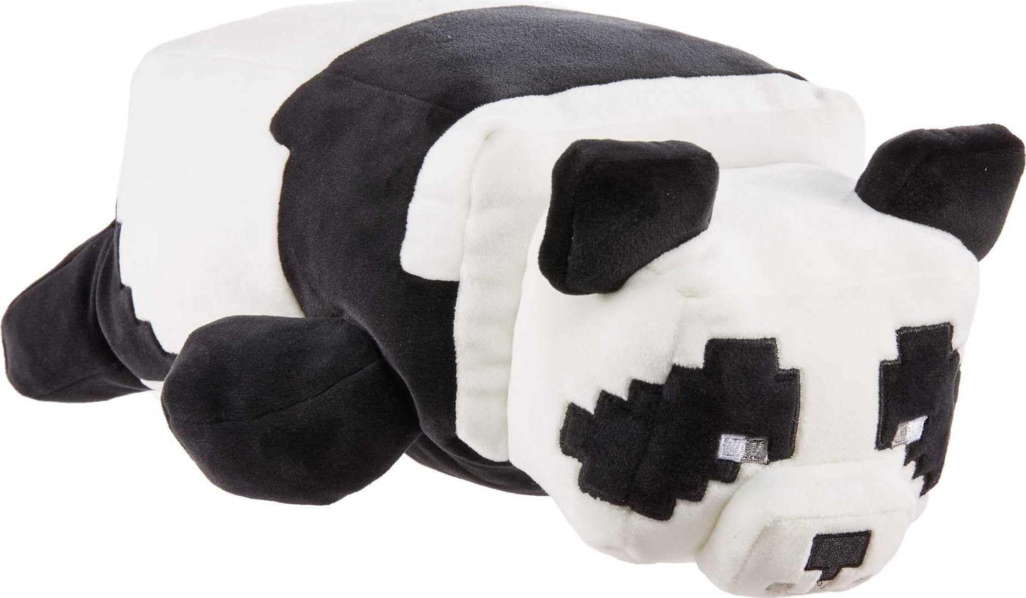 Mattel Minecraft Plush Panda 12-inch Stuffed Animal Figure, Floppy Soft Doll Inspired by Video Game Character, Collectible Toy