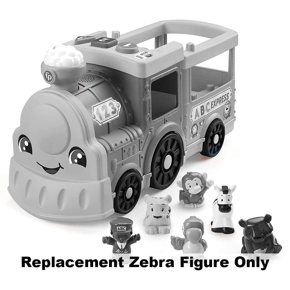 Replacement Zebra Figure for Fisher-Price Little People Big ABC Animal Train Playset - HCL79 and GFL22
