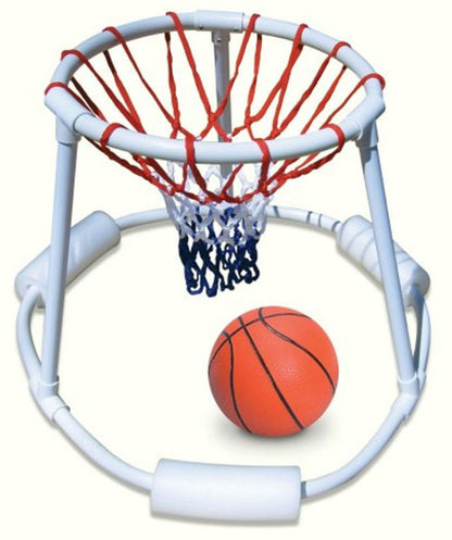 SWIMLINE Pool Basketball Hoop Floating Or Poolside Game With Real Feel Net & Float Foam For Kids & Adults Swimming Splash Super Hoops With Water