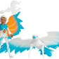 Masters of the Universe He-Man and The Sorceress Figure & Winged Falcon Vehicle Set Inspired by Motu Netflix Animated Series, Collectible Toy Gift