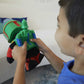 Mattel Star Wars Plush 12-inch Toy, Boba Fett Rocket Launching Soft Doll, Removable Air-Powered Rocket Launcher with Projectile