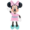Anagram 34331 Minnie Airwalkers - Pink Dress Foil Mylar Party Balloon, 54", Multicolor, Pack of 1,10116417