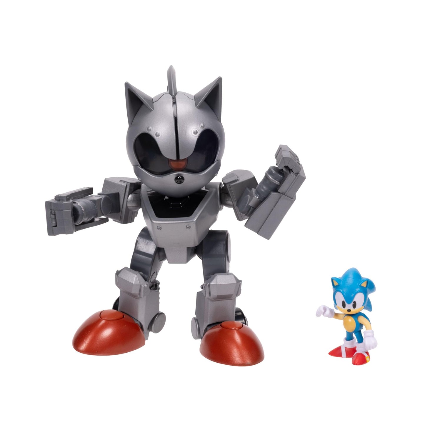 Sonic The Hedgehog - JAKKS Pacific - Giant Mecha Sonic Battle Set - Articulated Figures - Official Licensed - Kids Toy
