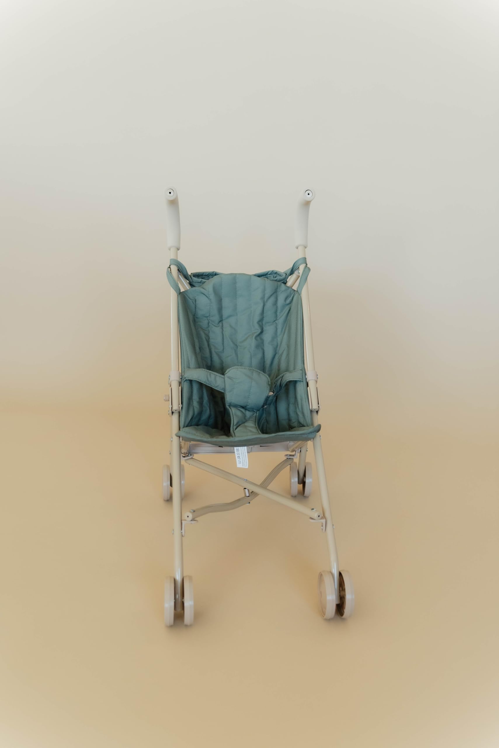 Doll Stroller - Neutral Color Lightweight & Flexible Stroller - Baby Doll Stroller for Kids 3+ - Chic Floral Print - 22" (Olive Green)