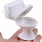 4pcs Mini Toilet Seat, Doll House Furniture 1:12 Miniature Classic Bathroom ToiletTiny Cake Topper Bathroom Furniture Dollhouse Accessories