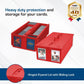BCW Collectible Card Bin - (Single, Red) | Holds up to 1600 Cards | Plastic Storage Box for Pokémon, MTG & Sports Cards