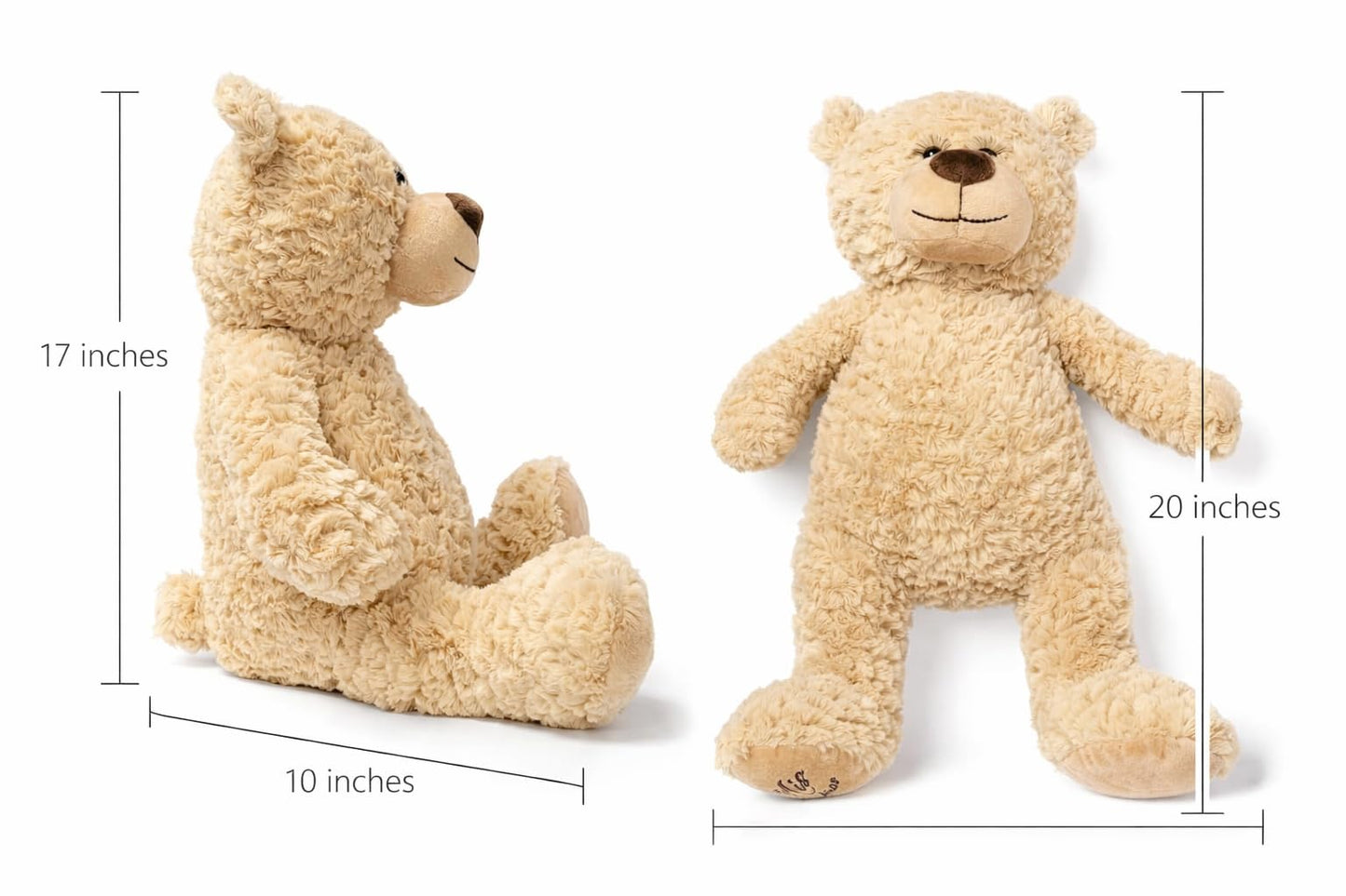 KINNEX COLLECTIONS SINCE 1997 Large 20” Quinceañera Teddy Bear Centerpiece - Elegant Dress, Oversized Keepsake Gift for 15 Años, OSO Quinceañera