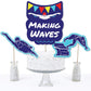 Big Dot of Happiness Making Waves - Swim Team - Swimming Party or Birthday Party Centerpiece Sticks - Table Toppers - Set of 15