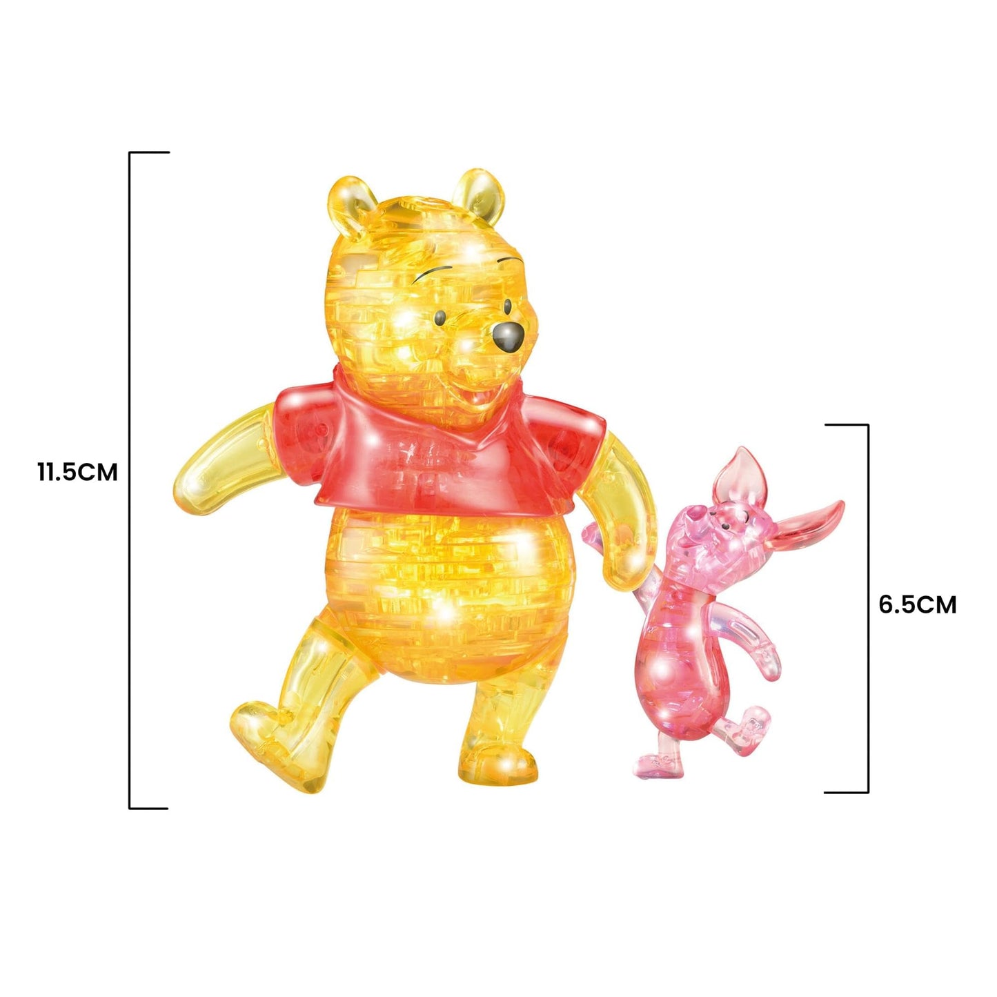 Disney Winnie the Pooh & Piglet Crystal 3D Puzzle Deluxe, Ages 12+