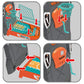 KUARLUBI Basketball Shooting Game Toy, Desktop Table Basketball Games Set with Basketball Court, Move Basket, Light and Score Fun Sports Novelty Toy