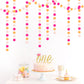 Hot-Pink Burnt-Orange Fall Party-Decorations Garland - 64Ft Birthday Baby Shower Paper Streamers Banner,Sunset Autumn Thanksgiving Bridal Wedding