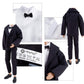 E-TING Wedding Set Beautiful Gown White Bride Dress Clothes with Veil and Groom Business Suit Outfit for Dolls?Doll Not Included?