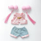 for Labubu Tang Dynasty Style Set - Traditional Chinese-Inspired Costume for 17cm Collectible Figures