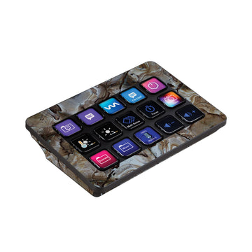 MightySkins Skin Compatible with Elgato Stream Deck MK.2 - Brown Marble | Protective, Durable, and Unique Vinyl Decal wrap Cover | Easy to Apply