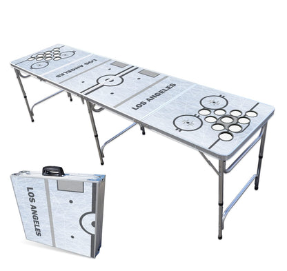 8-Foot Professional Beer Pong Table w/Cup Holes - Los Angeles Hockey Rink