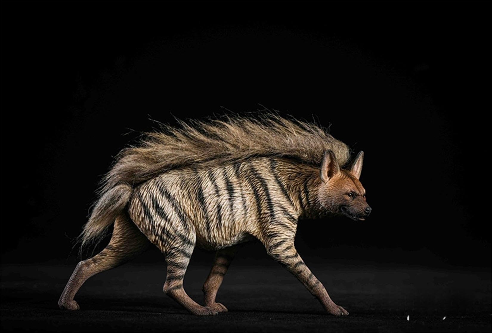 1/6 Africa Striped Hyaena Figure Realistic Educational Hyaenidae Animal Model Resin Collector Home Decoration Birthday Gift