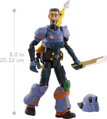Mattel Disney and Pixar Lightyear Action Figure & Accessories Set, Alpha Class Mo Morrison 7-inch Collectible Toy with 24 Movable Joints