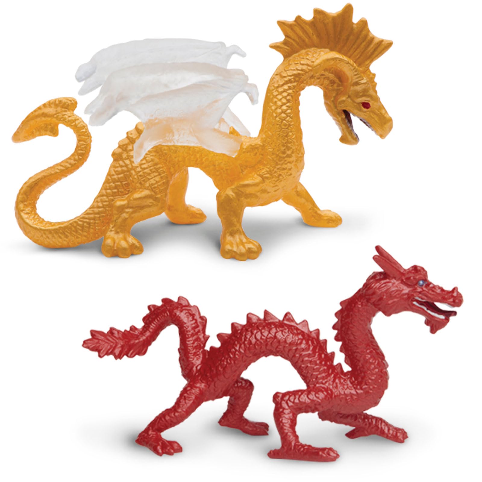 Safari Ltd Dragons Designer TOOB - 6 Mini Figurines Including Forest, Ice, Midnight Moon, Mountain, Cloud and Chinese Horned Dragon - Toy Figures