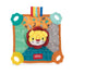 Nuby Plush Teething Blankie Lion - Soft Teething Toy with Multiple Gum-Massaging Surfaces - Crinkle and Squeak Sensory Teether for Babies