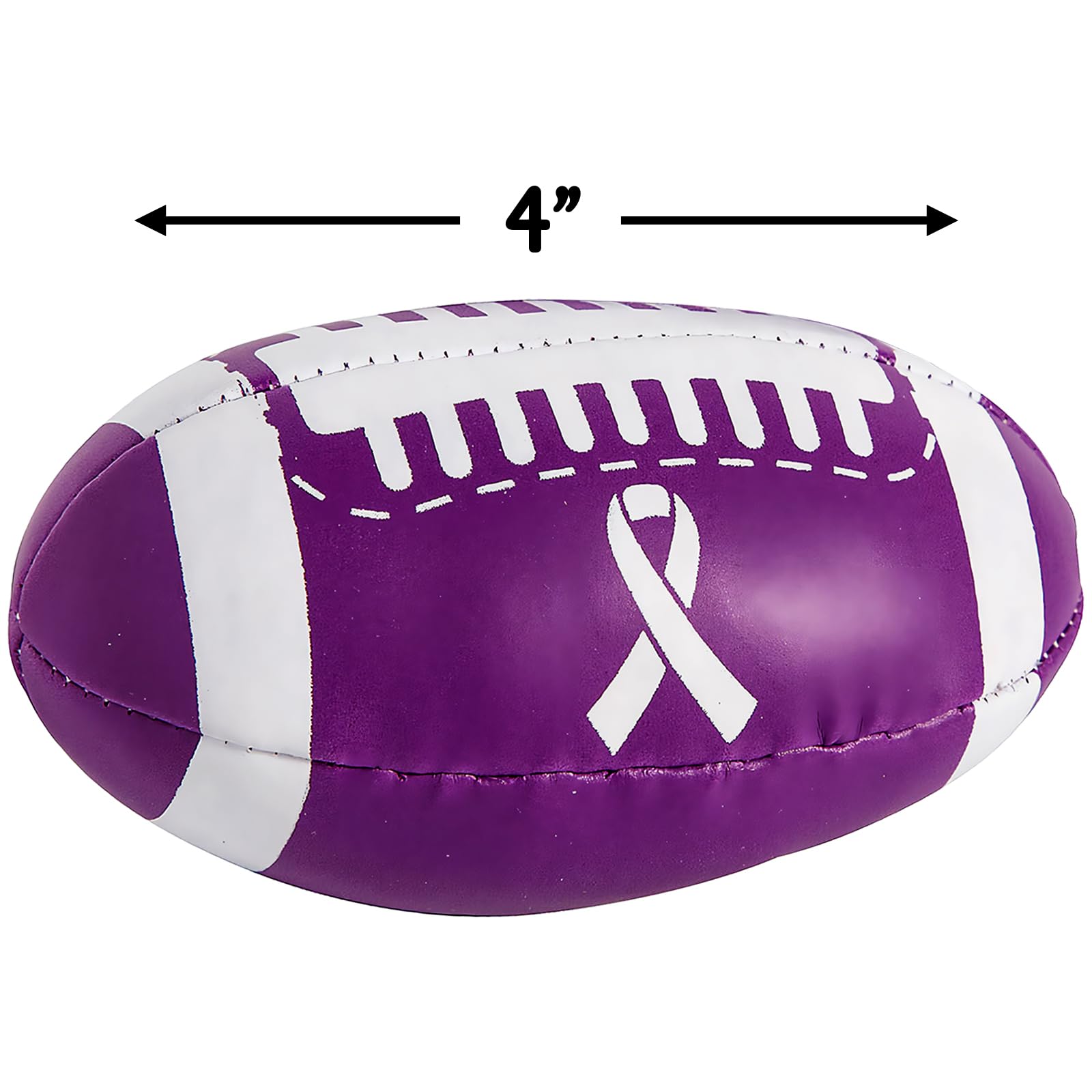 Fun Express Purple Ribbon Foam Football (12 Pieces) Toys, Kick Balls