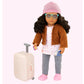 Our Generation Doll OG Deluxe - Lisandra The Traveler - 18 Inch Travel Doll with Rolling Luggage