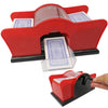Evelots Playing Card Shuffler 2-Deck Easy Hand Crank Machine for Card Games